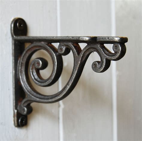 metal decorative brackets|metal brackets for shelves decorative.